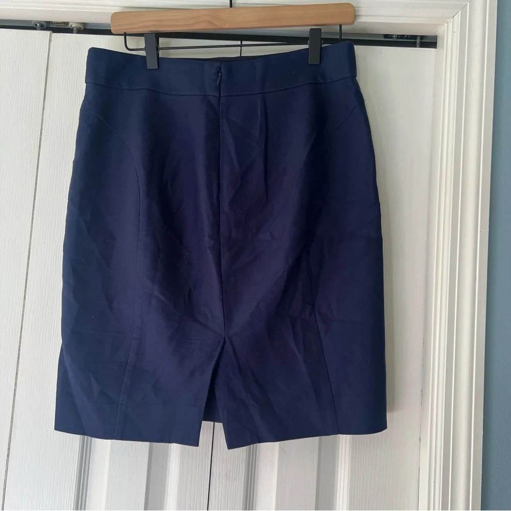 J. Crew Navy Blue Women's Pencil Skirt Size 6